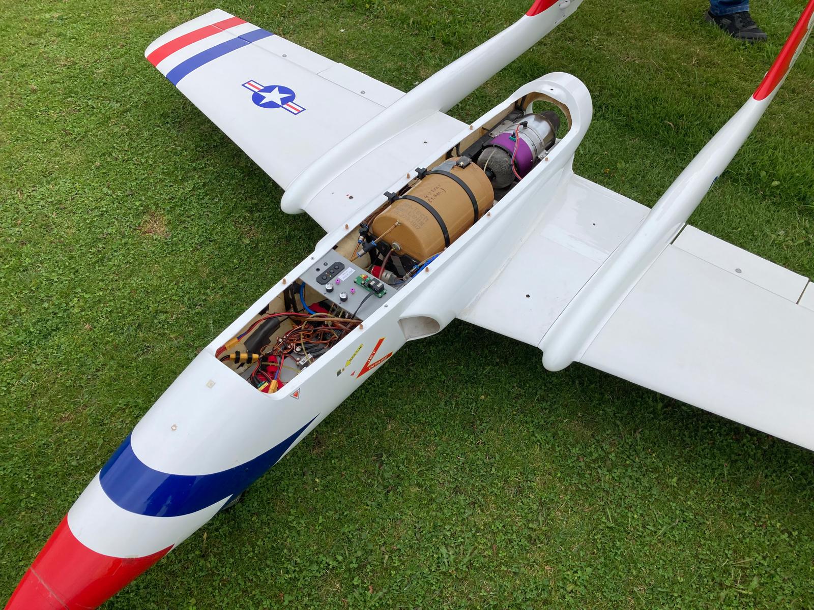 Boomerang inside view of fuselage